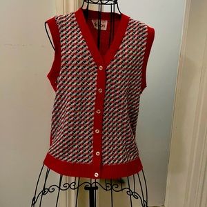 Retro button down vest